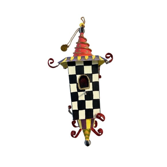 MACKENZIE CHILDS BIRDHOUSE CHRISTAMAS ORNAMENT - Picture 1 of 5